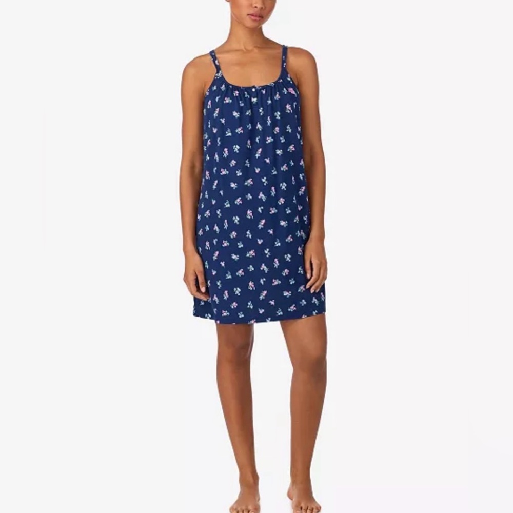 Lauren Ralph Lauren
Women's Double Strap Button Neck Sleep Gown